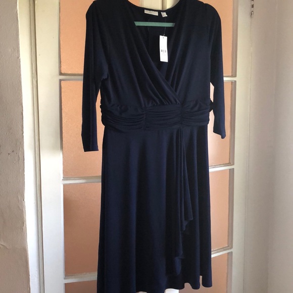 New York & Company Dresses & Skirts - NWT Navy Blue V-Neck Dress M